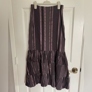 Dominique De Sentino Purple and Black Vintage Maxi Skirt Size XS